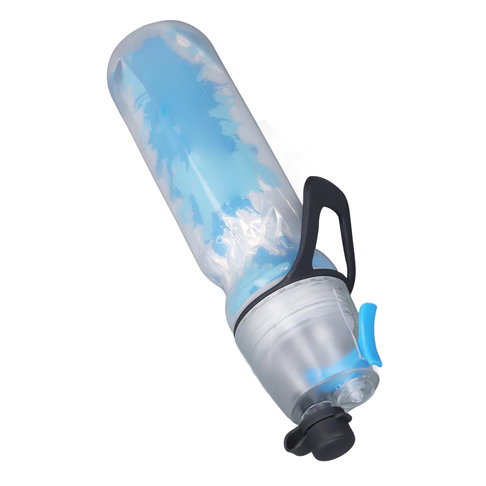 Misting Water Bottle, Double Wall Insulation Spray Mist Bottle for Gym Travel Outdoor Fitness with Carry Loop Lightweight