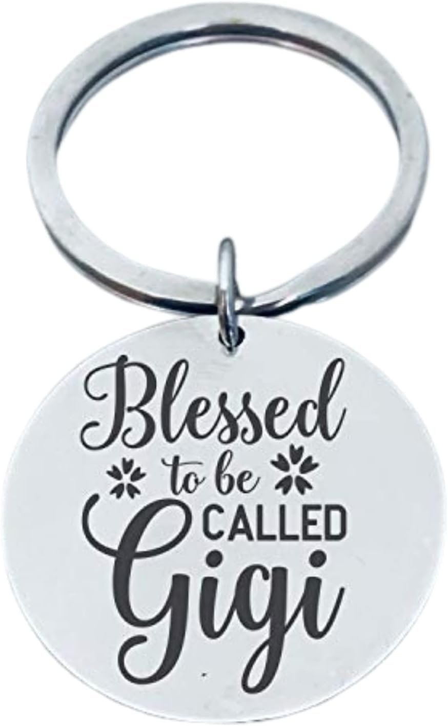 Gigi Keychain, Stainless Steel Blessed to Be Called Gigi Key chain, Gigi Gift, Grandma Jewelry Makes Great Grandma Gifts