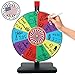 Whirl of Fun 12 inch Prize Wheel - Spinning Wheel for Prizes with Stand, 10 Color Slots, Heavy Duty, Dry Erase Surface, Portable, Carnival Games, Tools Marker Included, Made in USA