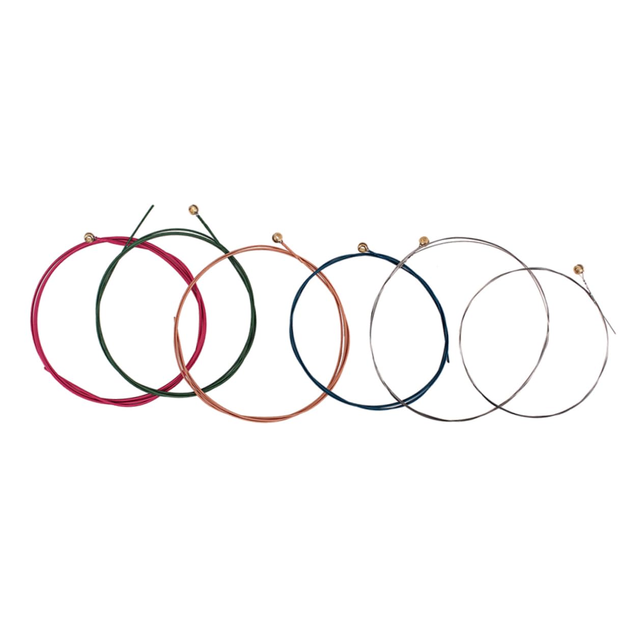 BESTonZON 18pezzi Corde Per Chitarra Acustica Colorate Stringhe Per Strumenti Musicali Resistente Rivestimento Antiruggine Per Suono Stabile e Duraturo