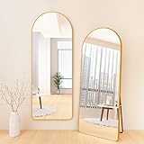 全身鏡 姿見鏡 スタンドミラー アルミ合金フレーム おしゃれ アーチ型 折りたたみ 壁掛け 両用 ウォールミラー 全身ミラー 飛散防止 幅40×高さ150cm 洗面所 化粧 浴室 お風呂 玄関