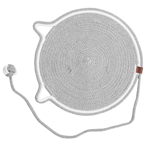 BESPORTBLE 猫爪とぎマット 猫のおもちゃ 猫の掻きベッド 段ボールのスクラッチパッド 犬のスクラッチパッド 室内猫用スクラッチパッド 猫のスクラッチロープパッド 室内猫用猫用品 綿ロープ