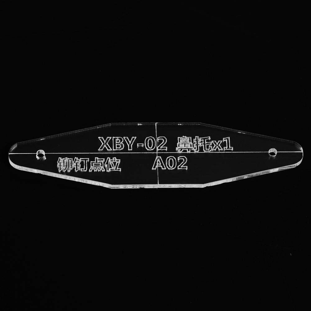 Etui na okulary zestaw szablonów akrylowych, skórzany akrylowy szablon skórzany rzemiosło narzędzie DIY akrylowy futerał na okulary szablon szablon XBY-02