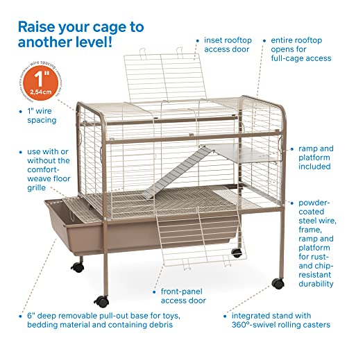 Image of Prevue Pet Products Small Animal Cage Indoor and Outdoor Use - Coco /White