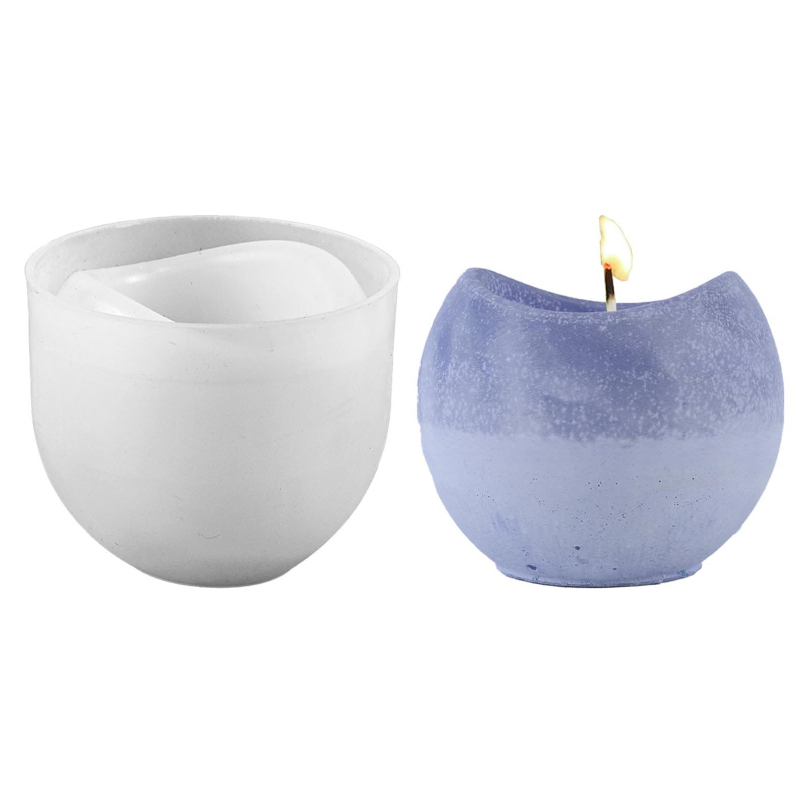 Alksubbm Candlestick Mold Resin Jar Silicone for Making Holder Ornament, Epoxy Resin Casting Silicone Home Decor