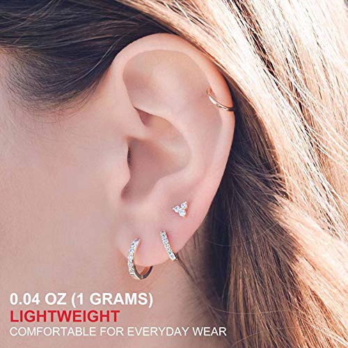 Gacimy Hoop Earrings for Women 14K Gold Cartilage Stud Small Huggie Ear Cuff2