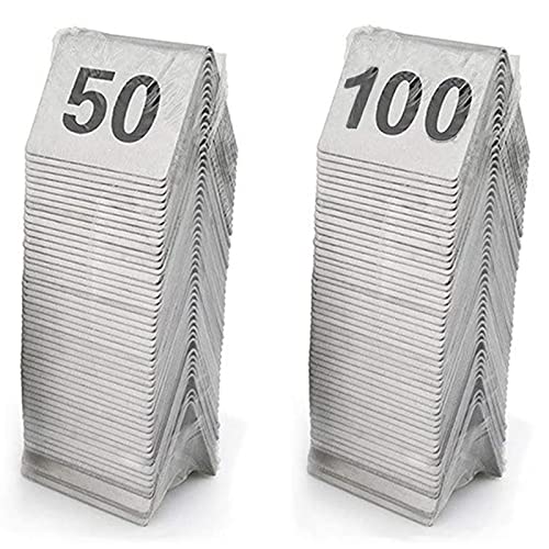 Plaques de numérotation de Table 1-100 en Inox pour Bar et Buffet