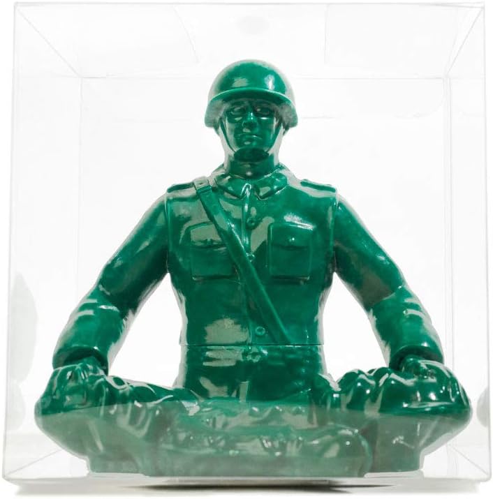 Big Meditation - Yoga Figurines in a Serene Yoga Pose - Yoga Figurines and Statues Made of High ABS Plastic - 5-Inch Yoga Statue - Unique Yoga Gifts - Yoga Decor for Home and Office Green Big