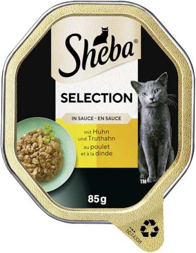 Sheba Schale Nassfutter für Katzen Selection in Sauce mit Huhn und Truthahn 2 x 11 x 85g – Ansicht 2