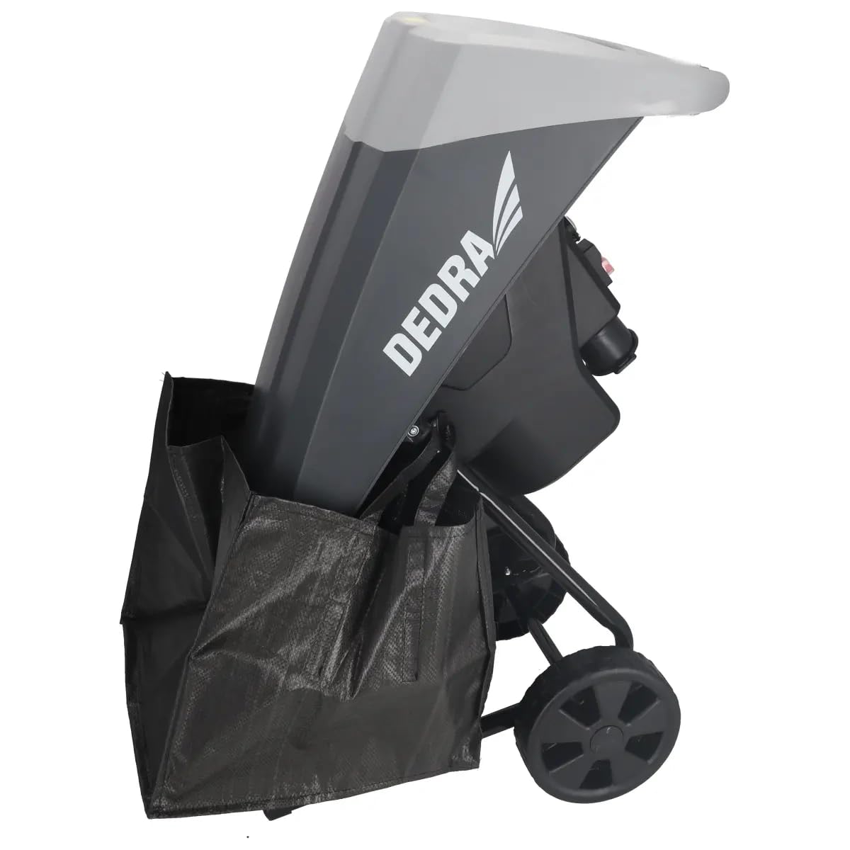 Trituradora eléctrica de plantas DEDRA 2500 W, diámetro de corte 45 mm, velocidad 0-2950 rpm, bolsa de recogida 65 L, trituradora de ramas para jardín y mantenimiento de residuos verdes