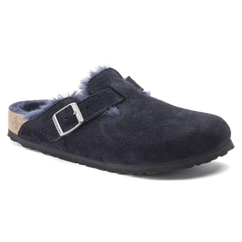 Image of Mocha Suede Boston Shearling by Birkenstock