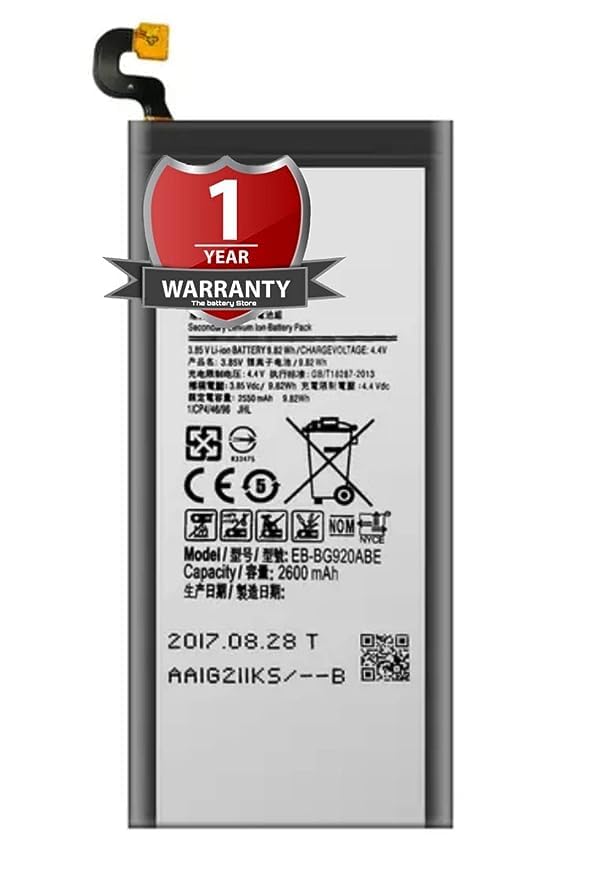 Image of Original EB-BG920ABE Battery for Samsung Galaxy S6 G9200 G920F G920 Battery with 1 Year Warranty**** **** (G000281)