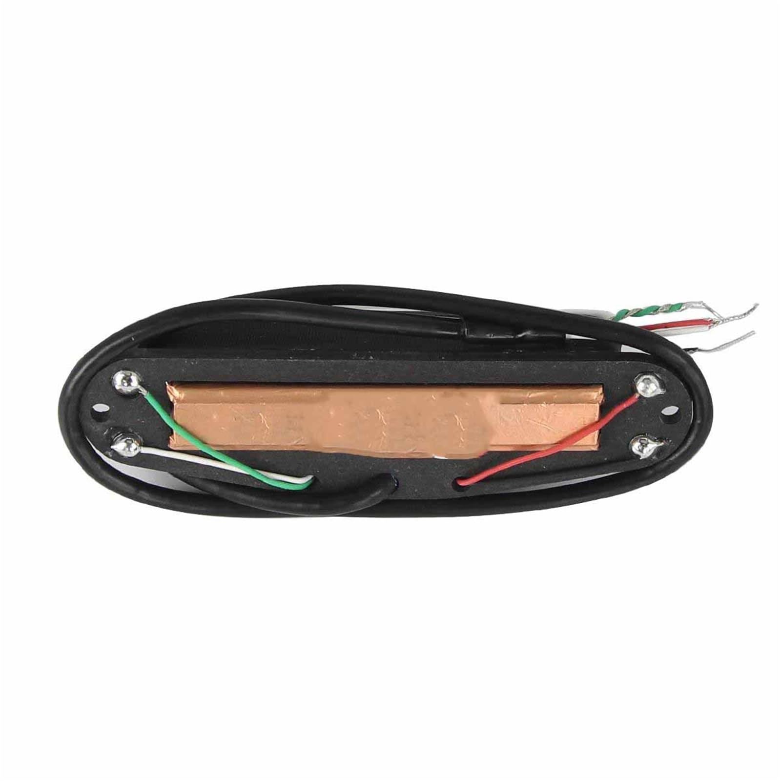 Repuestos Para Pastillas De Guitarra Pastilla De Puente De Guitarra Eléctrica De Doble Bobina Y Doble Carril | Alnico 5 Hot Dual Rails Humbucker Pickup Bridge Pastilla de guitarra eléctrica Negro 12K 4 cables