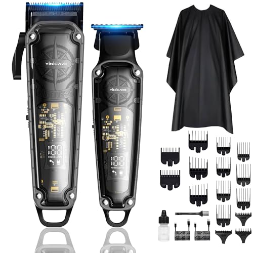 Hair Clippers for Men Barber Kit - Yinicare Professional Cordless Electric Hair Cutting Set with...