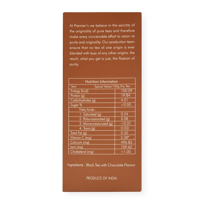 Té negro sabor chocolate 12 varitas desechables miniatura 2