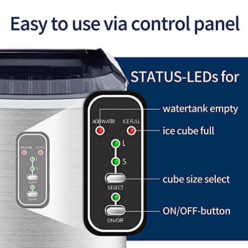 Máquina eléctrica portátil para hacer hielo de 12 kg miniatura 6