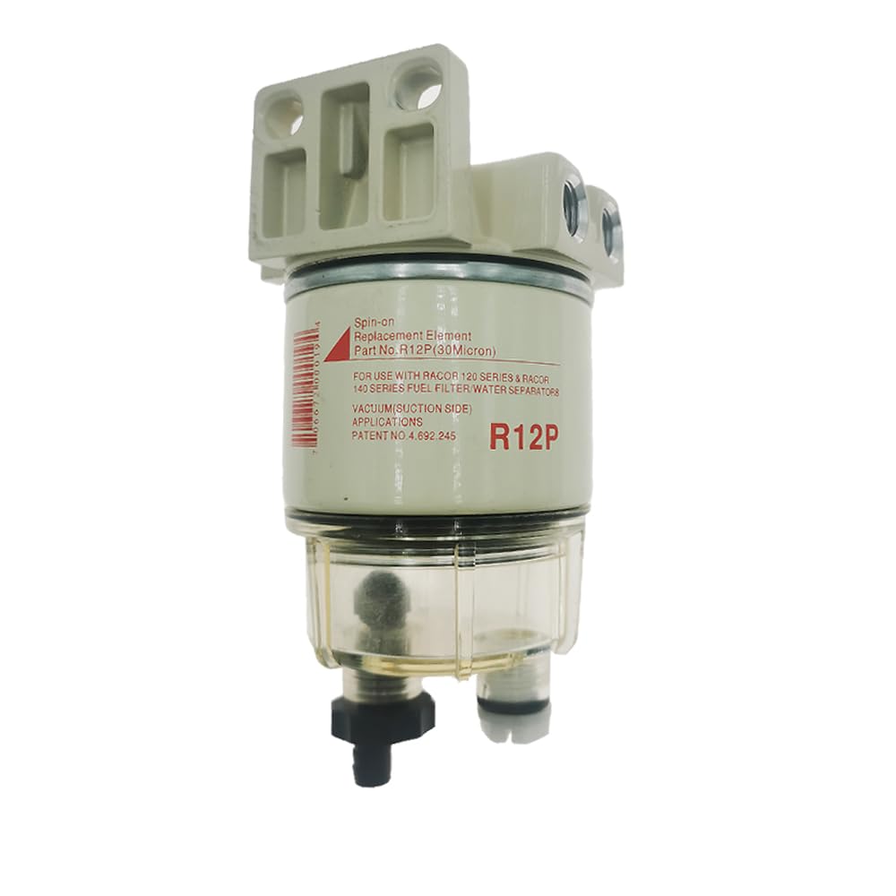 del separatore dell'olio Filtro separatore acqua carburante di ricambio R12P per camion con motore diesel per Racor Parker(R12P Part parts 1)