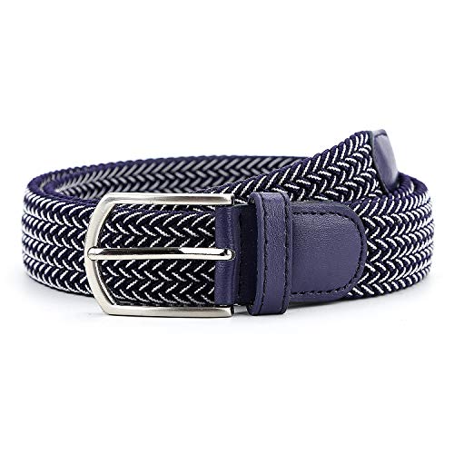 Braided Canvas Woven Elastic Stretch Belts for Men/Women/Junior with Multicolored2