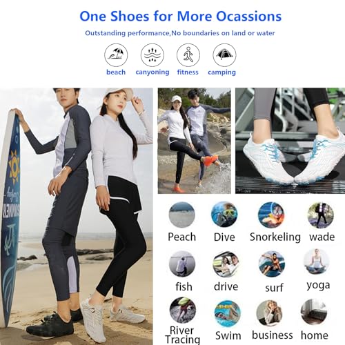 Image of Hike Barefoot Shoes Women Men Pro Water Footwear Wide Toe Box Non-Slip Unisex Athletic Outdoor Running Shoes