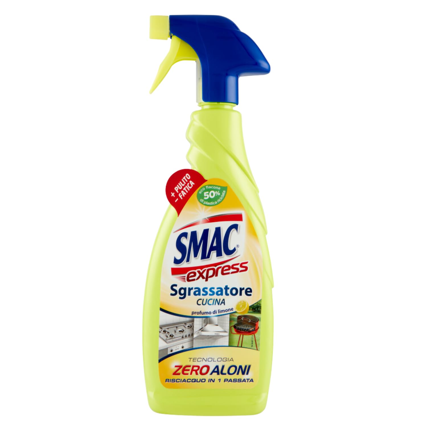 Sgrassatore Universale per Cucina – Profumo di Limone – Flacone Spray da 650 ml – Pulizia Grasso e Macchie – 4/8/12 Pezzi (12 PEZZI)