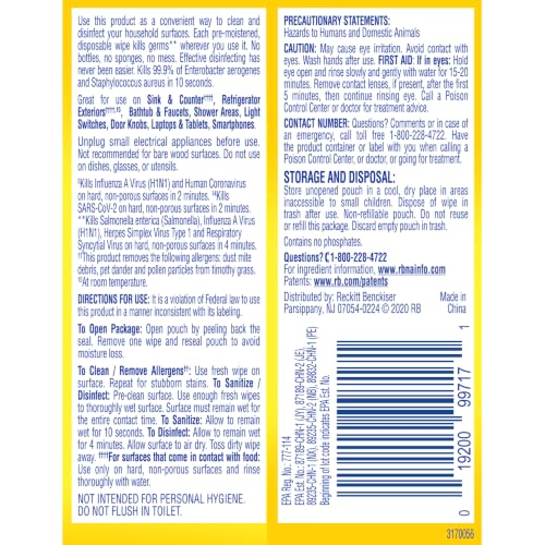 LYSOL Disinfecting Wipes - Lemon & Lime Blossom To-Go Flatpack 15 ct. 1 pack - image 5