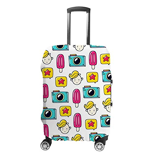 Housse de protection lavable pour bagage motif étoile glacée