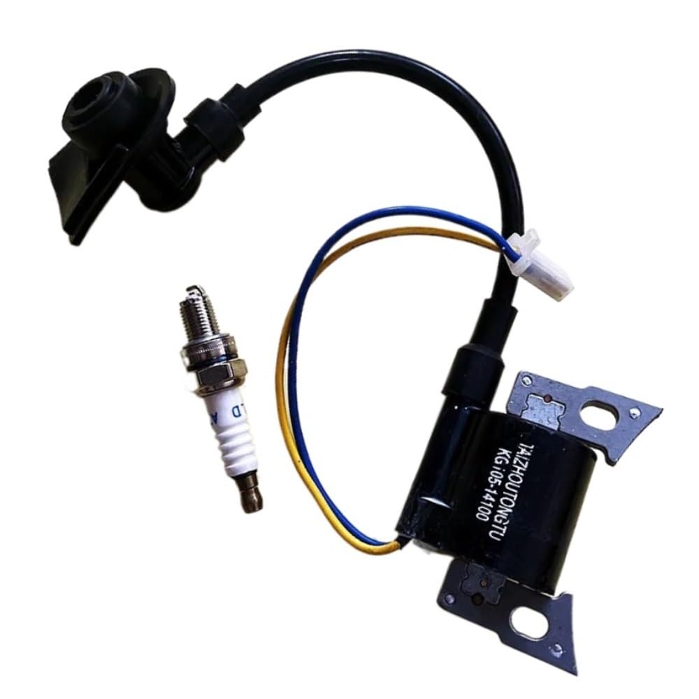 Bobina de Encendido y bujía compatibles con Motores de Gasolina IG2000, IG2600, KGE2000TI y KG158. KG105-14100.