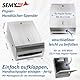 SemyTop Top ST-88672 Falthandtuch-Spender für ZZ-Falz, Edelstahl, metall, 28