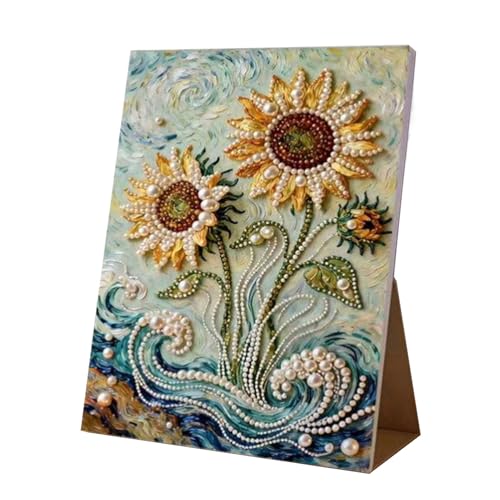 Pearl Painting Kit - ABS Full Drill Gem Art Kits | Landscape Diamond Painting | 3D Gem Beads Craft | Crafts For Home Wall Decorations Adults Enthusiast Indoor Outdoor School Office Living Room