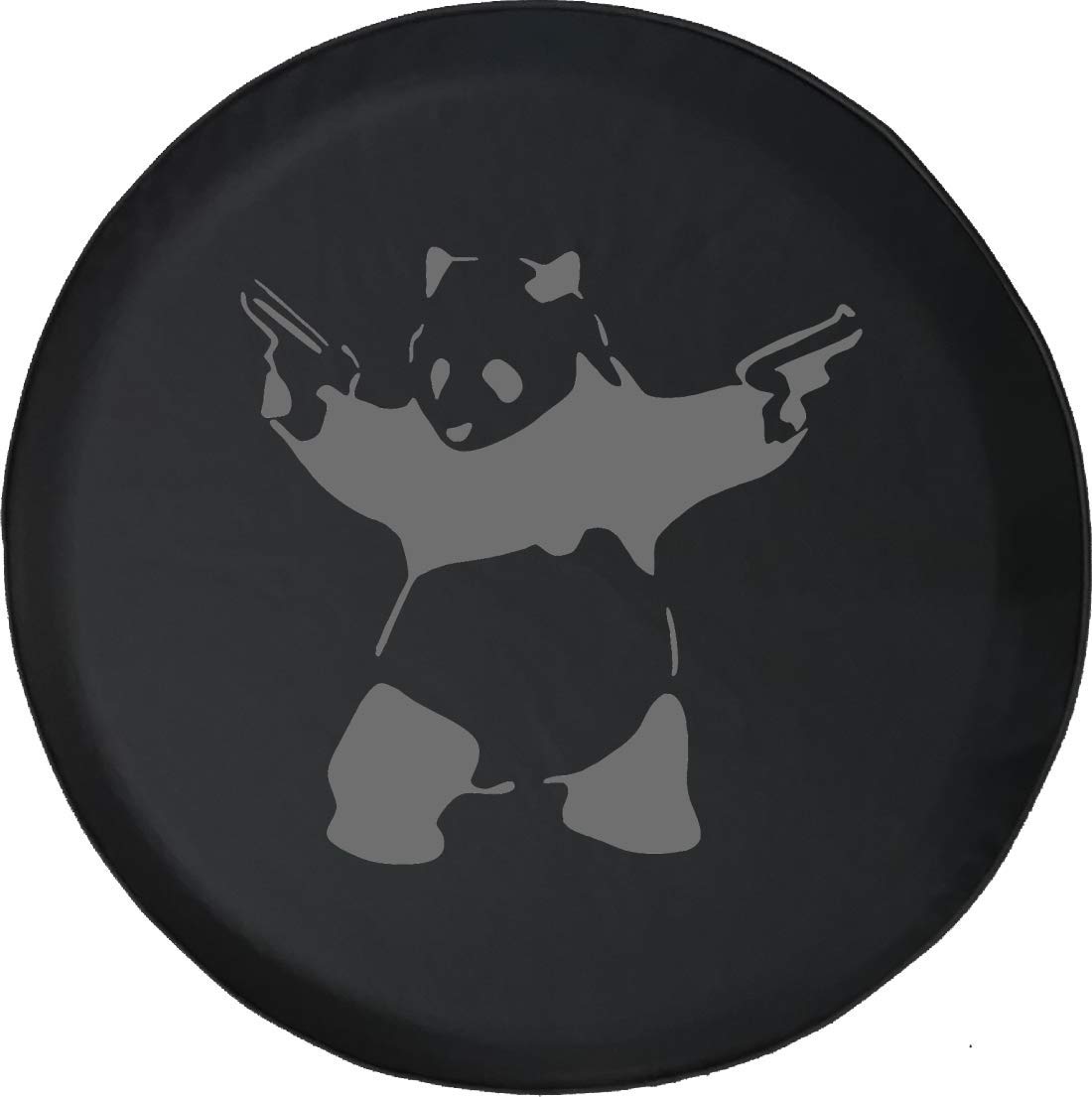Spare Tire Cover Banksy Panda with Guns (Fits: SUVs Camper Accessories RV Accessories Size 28 Inch