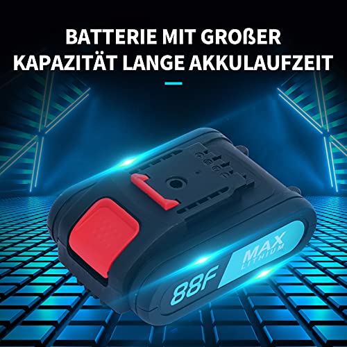 Akku-Bohrschrauber Set 21V, Smalibal drehzahlgeregelter Elektroschrauber mit 2 1500mAh Batterien, Akkuschrauber mit 28… – Bild 5
