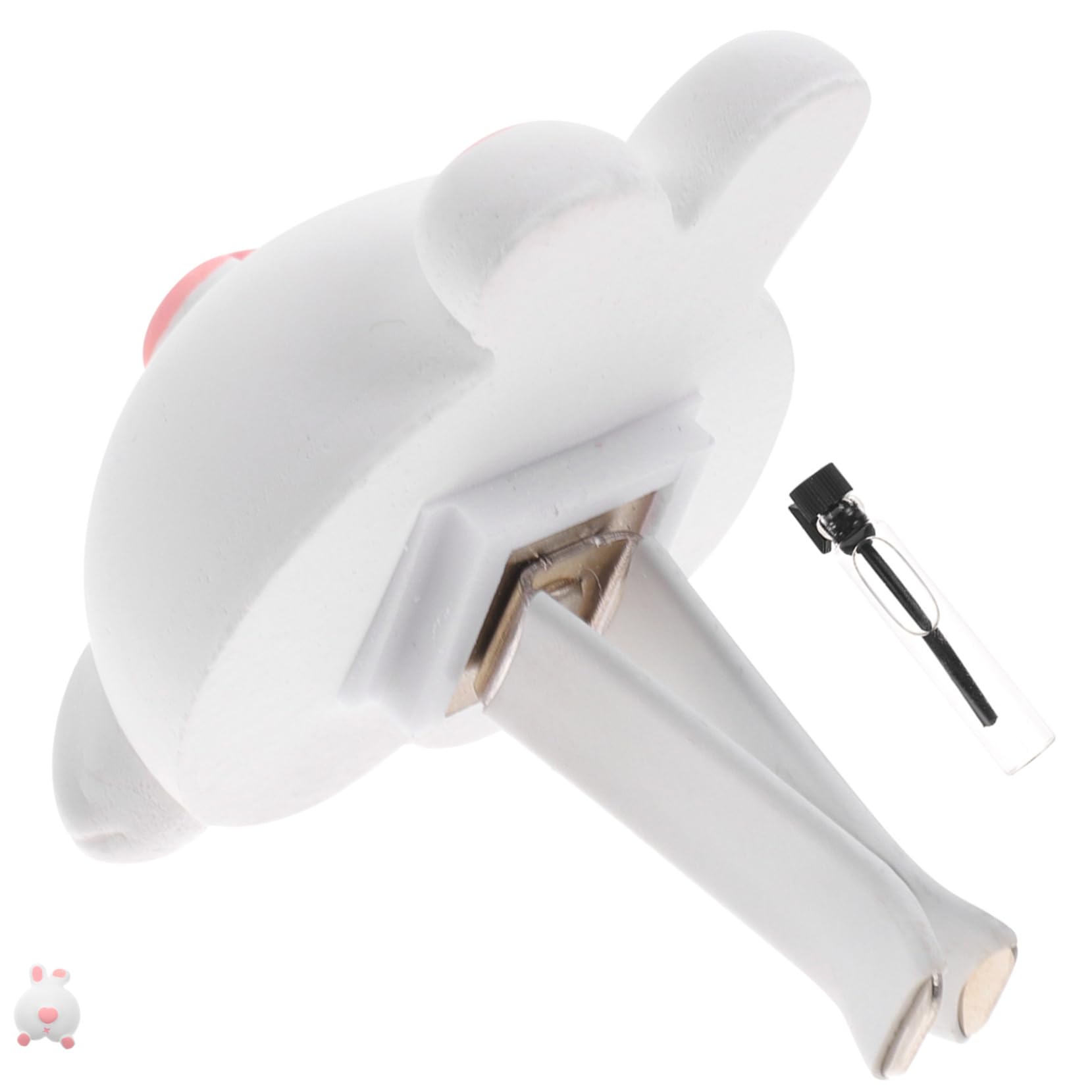 SHERCHPRY 4piezas Difusor De Aromaterapia Para Auto Clip De Ventilación Adorable Diseño De Conejito Decoración De Aire Para Coche Aromatizador Fácil De Usar Para Amantes Autos