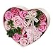 Produktbild ANBET Gefälschte Blumen-Geschenkbox Künstliche Seife Rose für Immer konserviert Damen Blumengeschenk für Muttertag, Valentinstag, Lehrertag, Hochzeit (Pink)