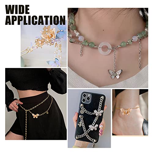 CHGCRAFT 20Pz 2 Colori Filigrana Farfalla Charms