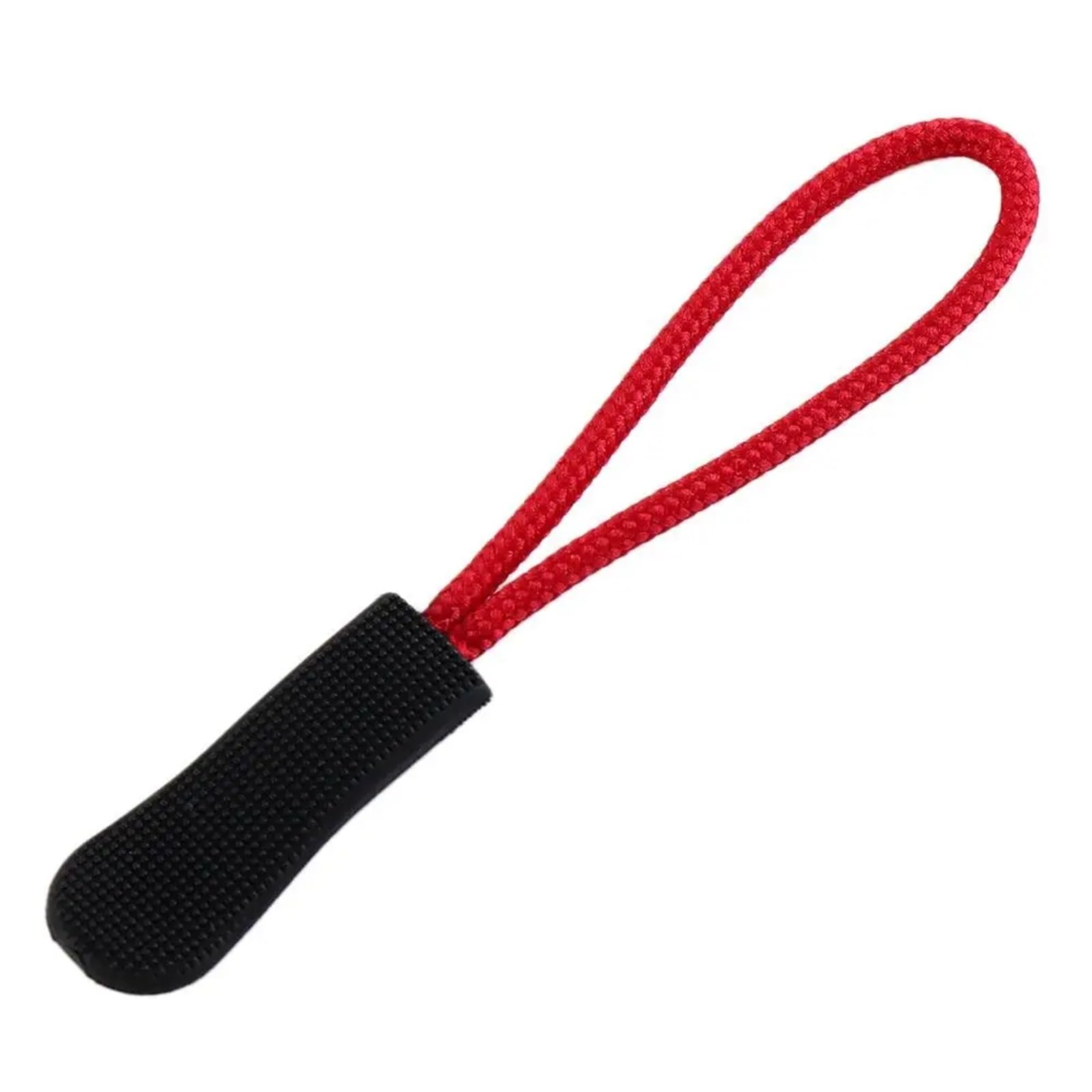 Piezas de recambio para tiradores de cremallera, Tiradores de cremallera, 200 Uds., extremos repuesto multicolores, fijador maleta for mochila viaje(Black Red)