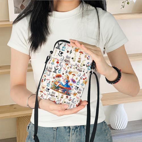 KEYCHIN Alice Rabbit Crossbody Bag Alice Fairy Tales Gifts Alice Cat Shoulder Bag Alice And Alice Cat Merch4