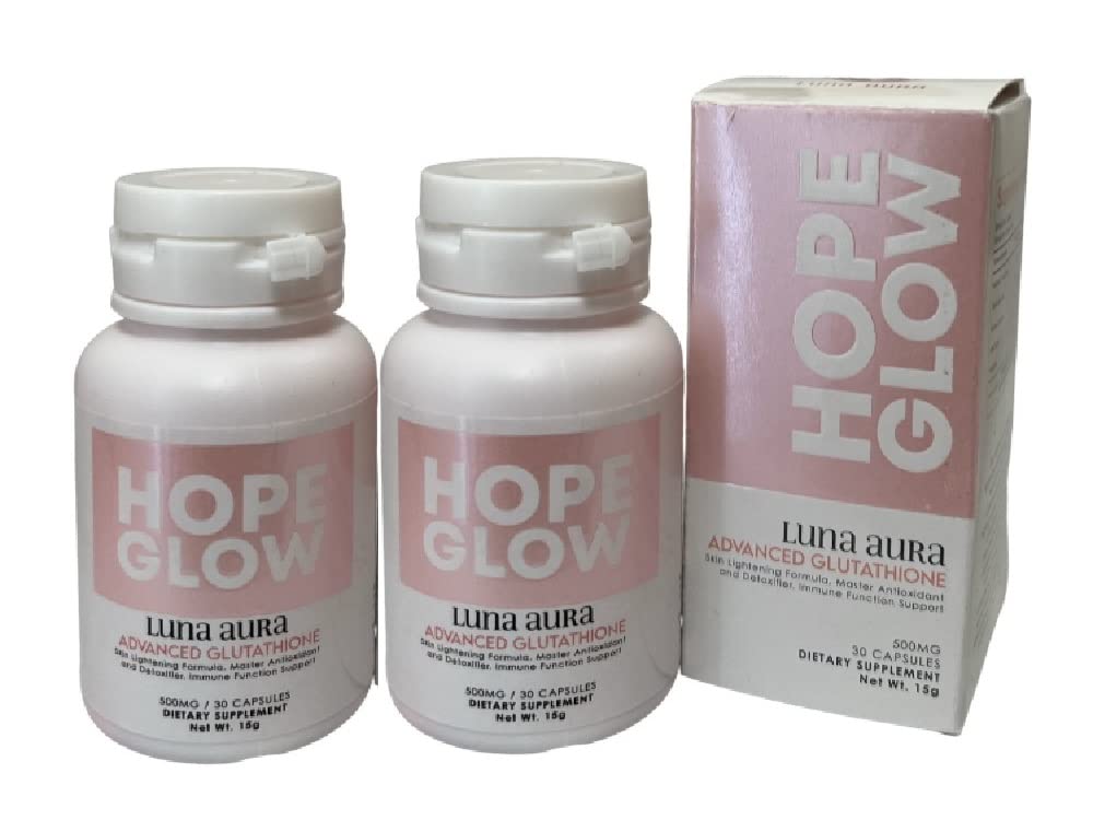 Hope Glow Luna Aura Advanced Glutathione 30 capsules, 500 grams ( 3 bottles set)