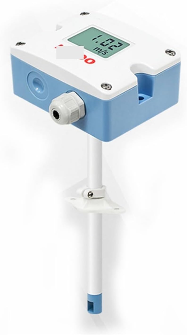 Digital Display Anemometer Sensor Air Volume Transmitter LFS10 4-20MA/0-10V/R-S485 (Color : R-S485)