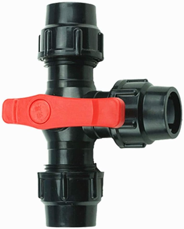lever ball valves,ball valve,Three-Way Pipe Valve,Internal Diameter 20/25/32/40/50/63mm T-Type Valve Connector,Three-Way Fast Connection Plastic Valve Switch (Color:Blue,Size:63mm) (Color ( Color : 50
