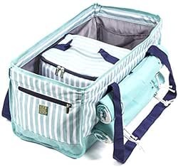 Savvy Canvas Tote Bag with Beach Towel Set and Cooler,