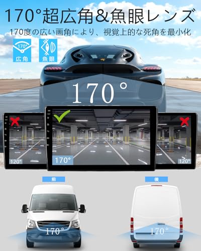 moniyisin バックカメラ 1080P 170度広角