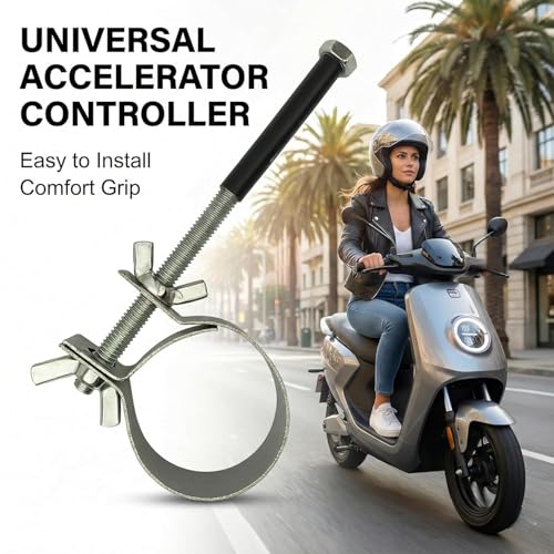 Image of Accelerator Controller - Universal Throttle Gripper Lock Assist for Motorcycles /Bikes- Relieves Wrist Stress on Long Rides (A1)