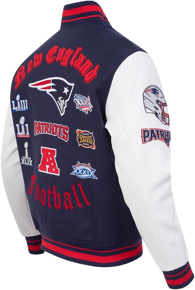 Pro Standard Mens NFL Old English Varsity Jacket - Image 4