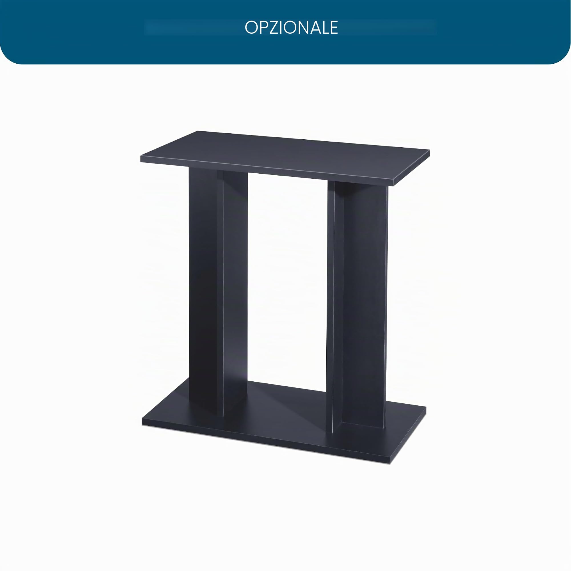 Ciano Aqua 60 Acquario in Vetro Temperato, Nero, 60 Litri
