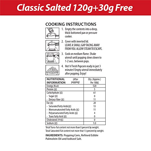 Image of Act II Instant Classic Salted Popcorn, 150g