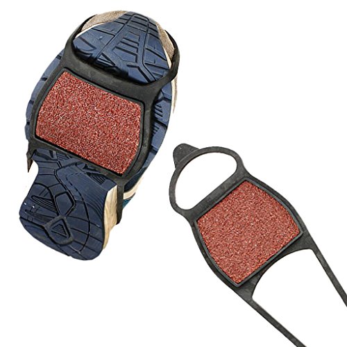 YIJU 2 Pares de Chuteiras de Caminhada Grampos de Fricção + Perneiras de Tornozelo de Perna Baixa -