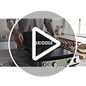 GreenPan Elite 7-in-1 Multi-Function Contact Grill & Griddle, Healthy Ceramic Nonstick, Grill & Waffle Plates, Adjustable Shade & Shear, Closed Press/Open Flat Surface, PFAS-Free, Cream White