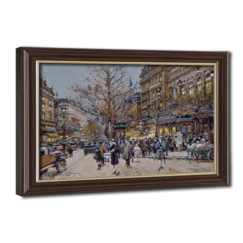 Toile Eugene Galien-Laloue Paris Boulevard de Bonne-Nouvelle tableau haut de gamme