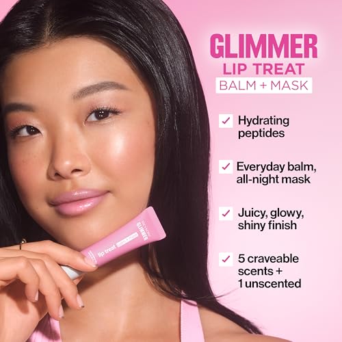 Revlon Glimmer Lip Treat Balm + Mask, Overnight Peptide Lip Treatment, Hydrating, 004 Lavender Vanilla, 0.4 fl oz - Image 6