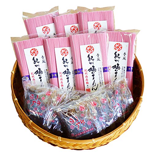 ギフト 内祝 ご贈答 南高梅肉入 梅そうめんセット 約20食分(梅そうめん250g×7袋、梅めんつゆ60ml×20袋) (通常)